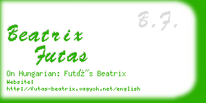 beatrix futas business card